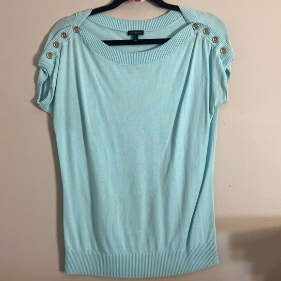 Talbots Soft Aqua Pullover - Picture 1 of 6